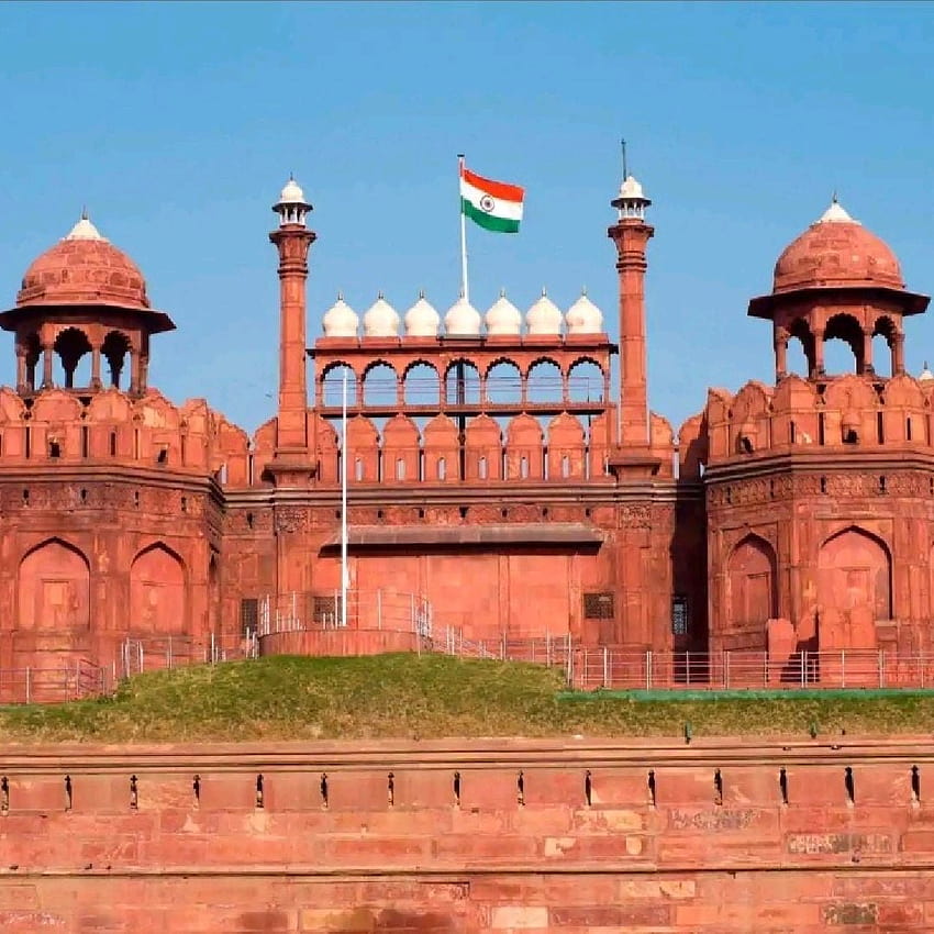Reiseführer für das Rote Fort – Sehenswürdigkeiten in Neu-Delhi, die man unbedingt besuchen muss – Empfehlung für das Rote Fort in der Nähe – Ausflug, Rotes Fort Delhi HD-Handy-Hintergrundbild