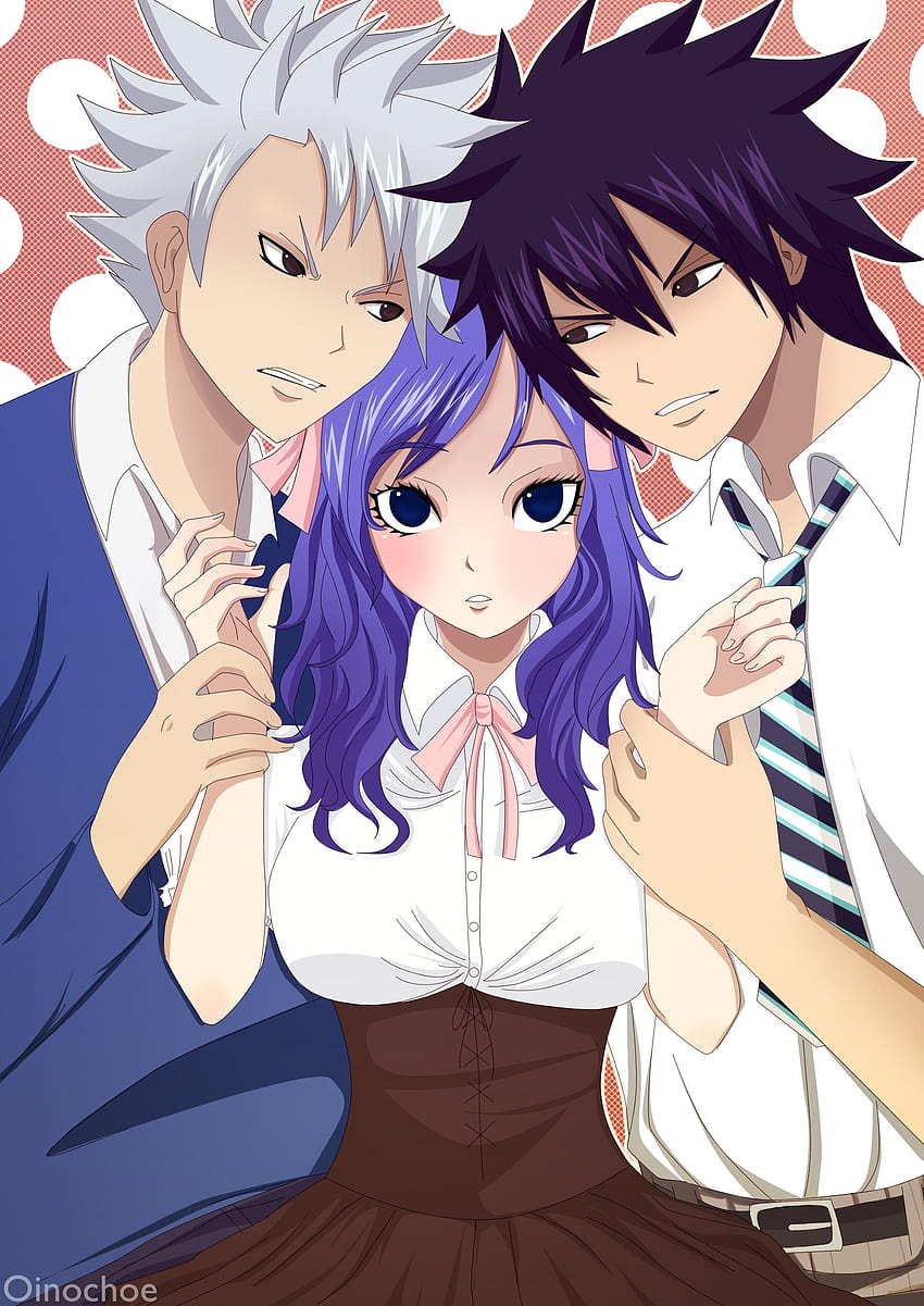 FAIRY TAIL Mobile, anime love triangle HD phone wallpaper