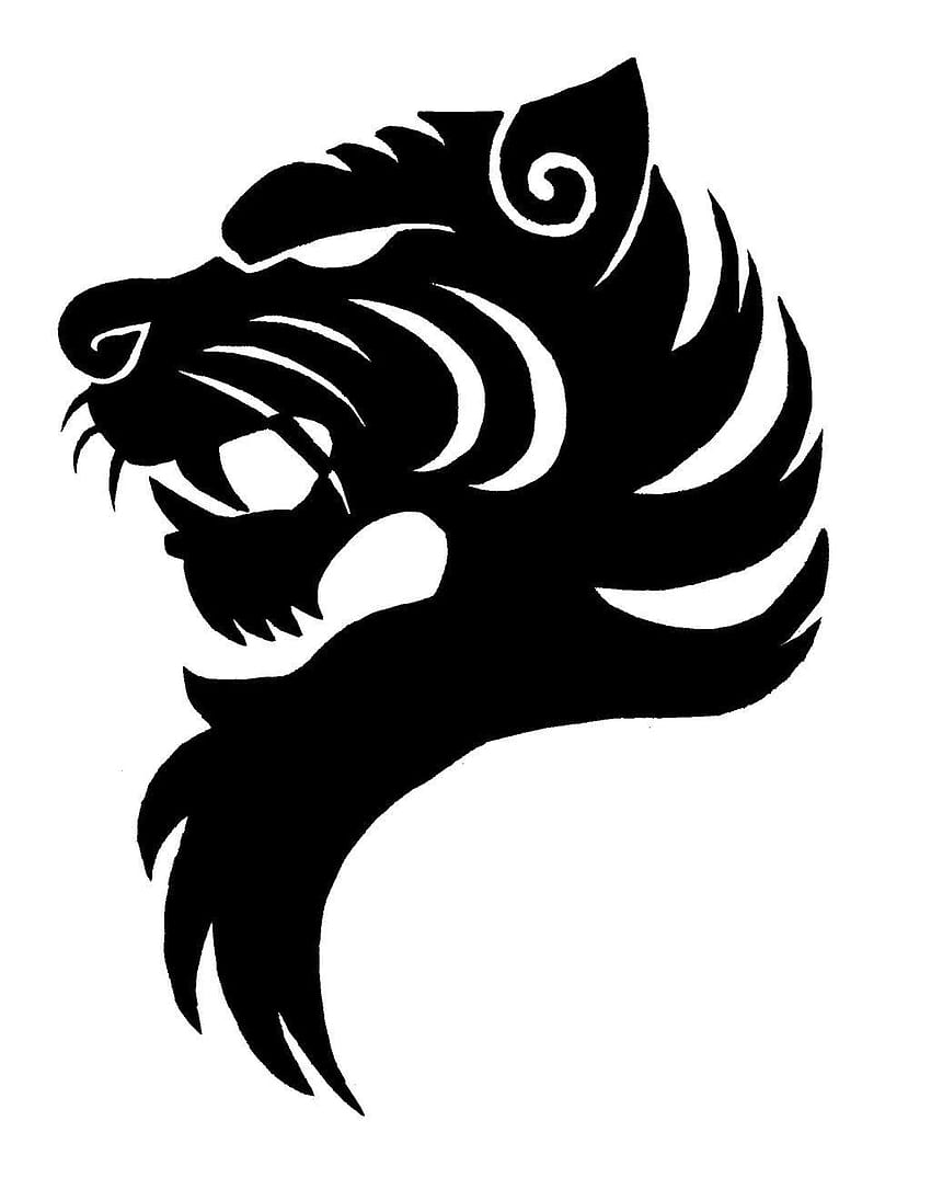Tiger Head Logosu, kaplan logosu HD telefon duvar kağıdı