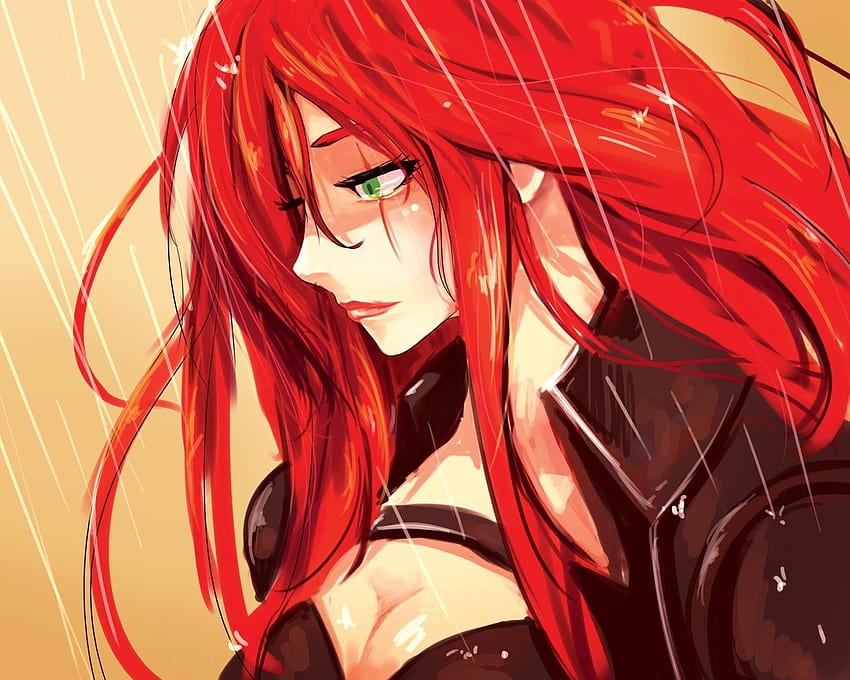 Red haired female anime character HD wallpapers | Pxfuel