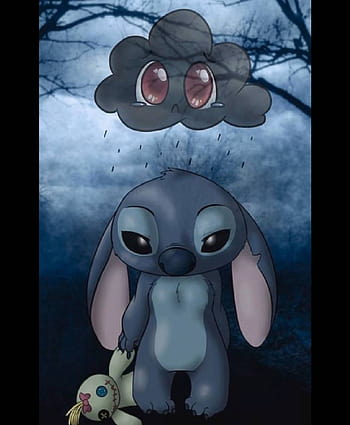 Download Sad Stitch Seeks Comfort Wallpaper  Wallpaperscom