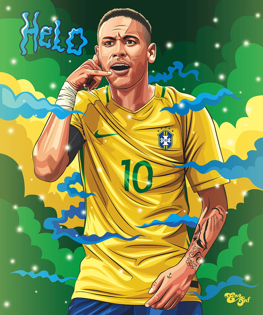 Eno onf on Vector art, neymar jr anime brazil HD phone wallpaper | Pxfuel