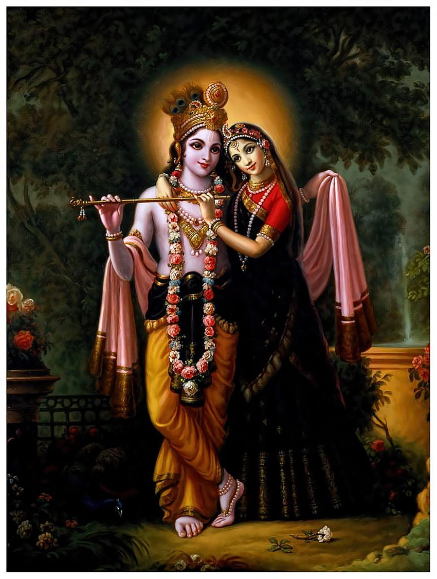 Encantadora de Radha Krishna, radhakrishn fondo de pantalla del teléfono