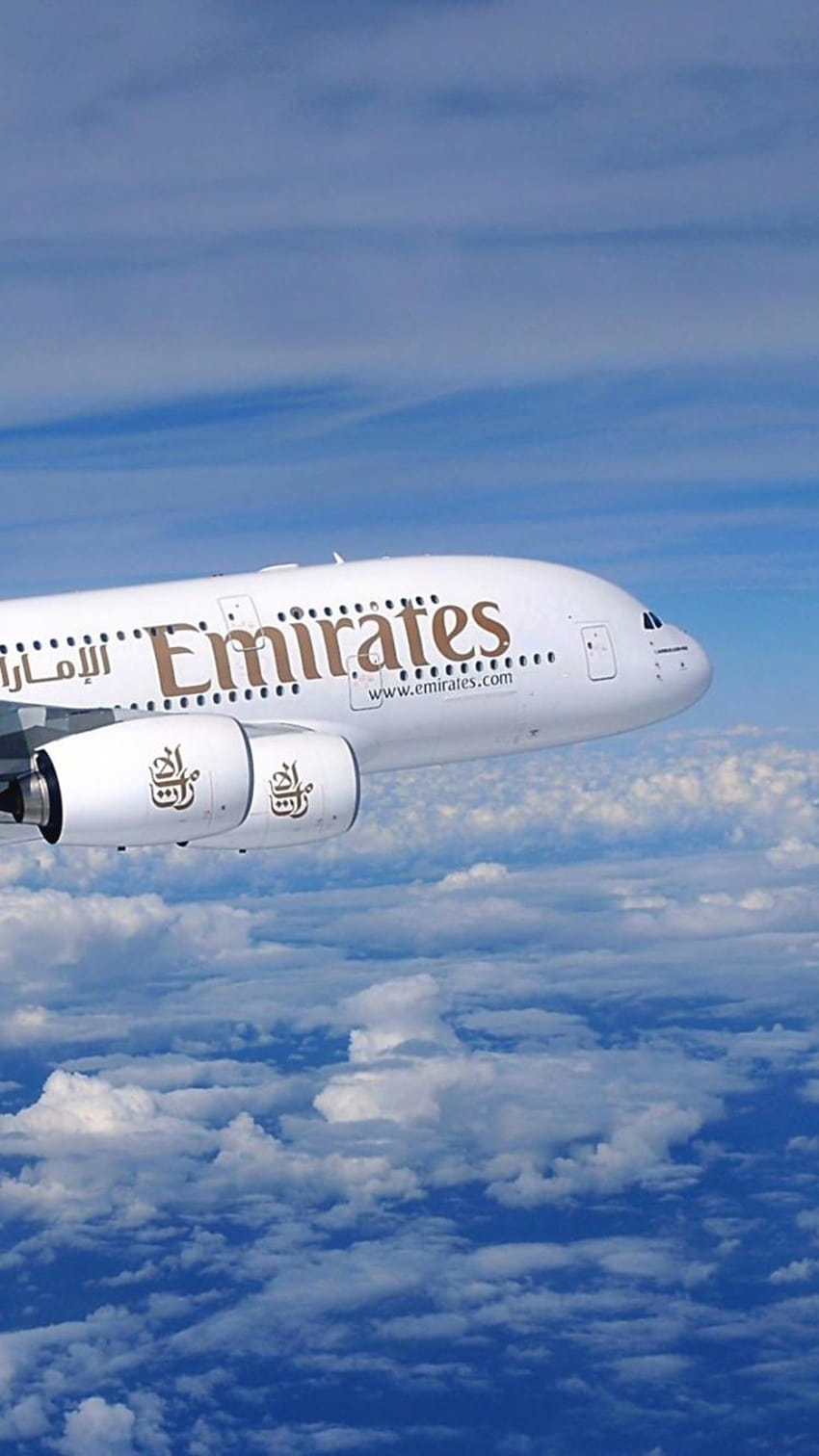 Airbus A380 750x1334, iphone da Emirates Airlines Papel de parede de celular HD