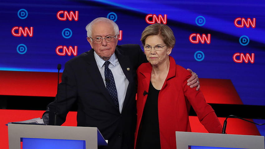 Elizabeth Warren: Bernie Sanders said a woman couldn't win, bernie sanders 2020 HD wallpaper