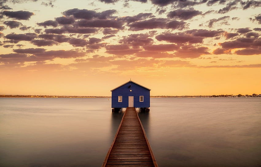Sunrise, Western Australia, Perth, Swan River, Matilda Bay , section пейзажи HD wallpaper