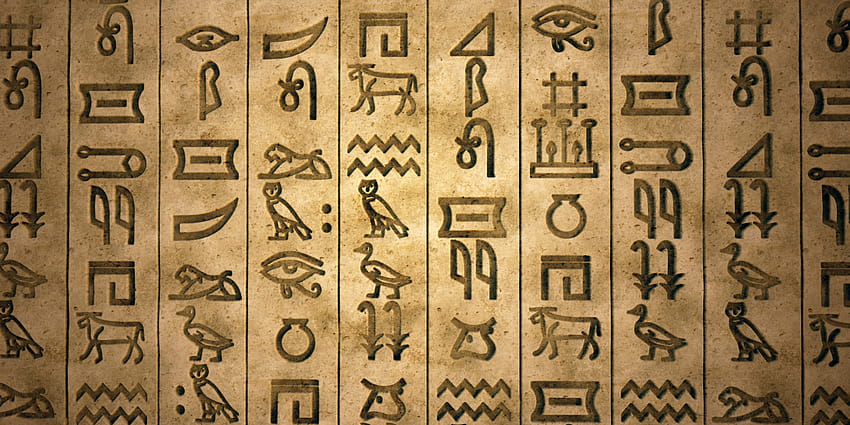 Latar Belakang Hieroglif Mesir, hieroglif Mesir kuno Wallpaper HD