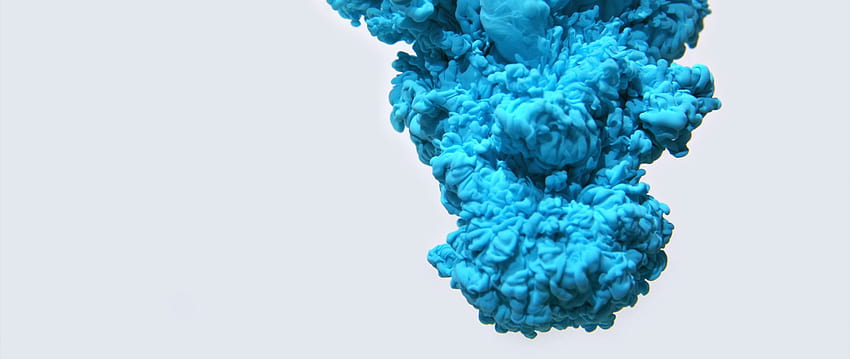 Ultra szerokie abstrakcyjne płynne cyjanowe niebieskie białe tła Tapeta HD