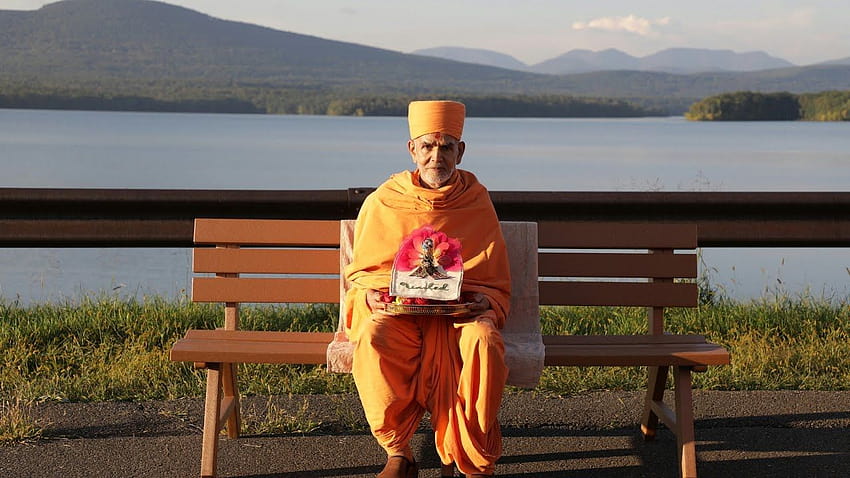 7) l Baps l Guruhari Jalak l Mahant Swami Diashow l Savans Patel, Mahant Swami Maharaj HD-Hintergrundbild