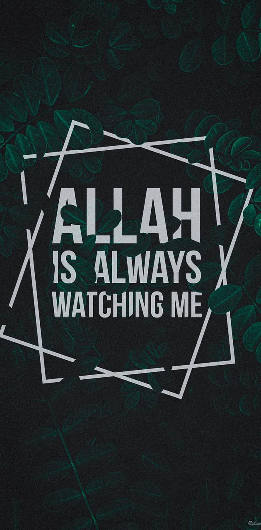 Allah me está mirando de SrabonArafat, Allah me está mirando fondo de pantalla del teléfono
