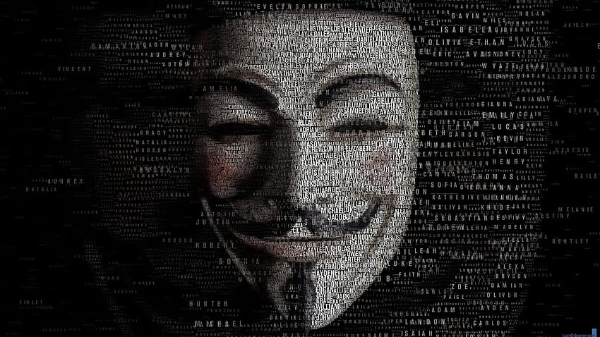 10 Anonimowy haker, laptop hakera Tapeta HD