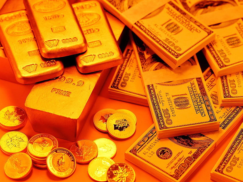 Пари и злато, индийски пари HD тапет
