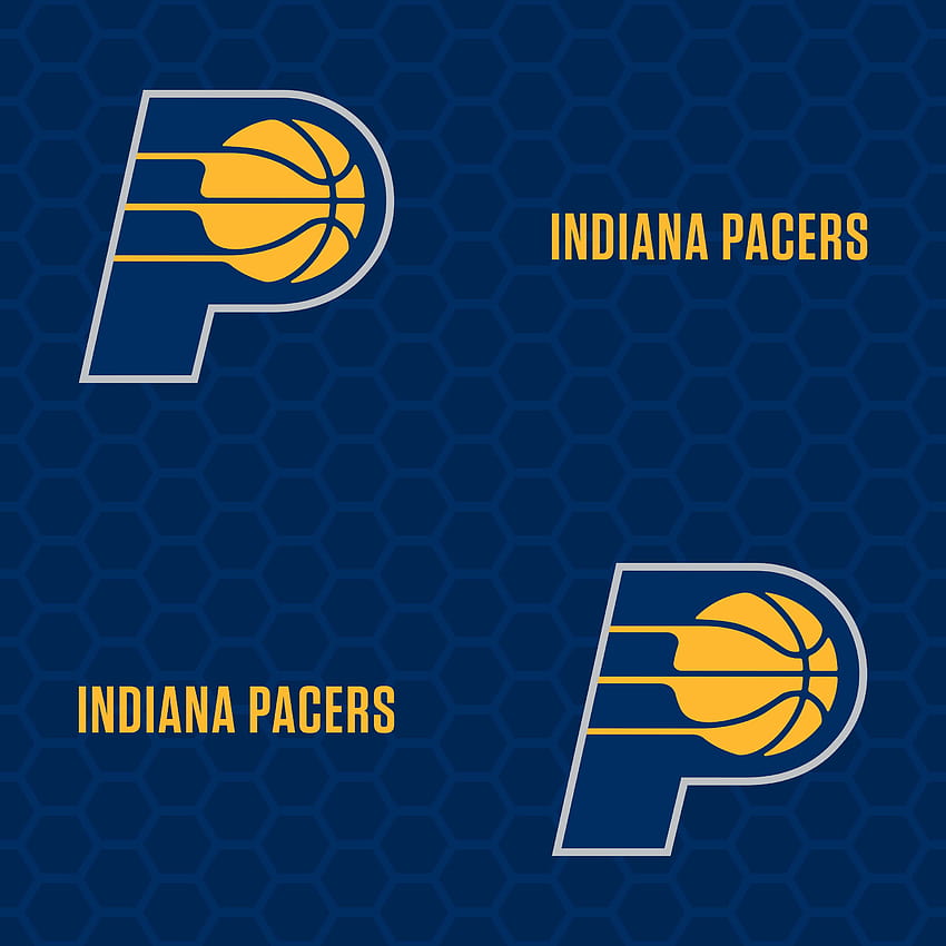 Indiana Pacers: Logo-Muster, Indiana Pacers-Logo HD-Handy-Hintergrundbild