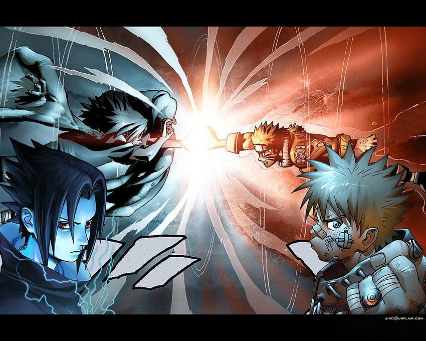 Naruto and Sasuke runs a Duo Gauntlet, naruto and goku fusion HD wallpaper