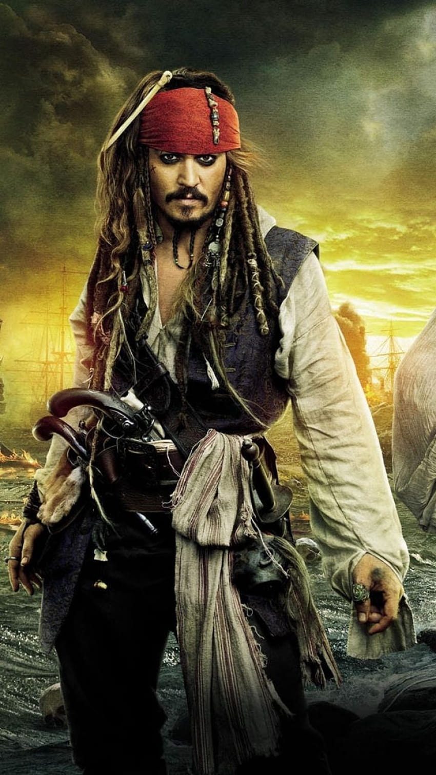 Jack Sparrow filmleri, Johnny depp, Karayip Korsanları HD telefon duvar kağıdı