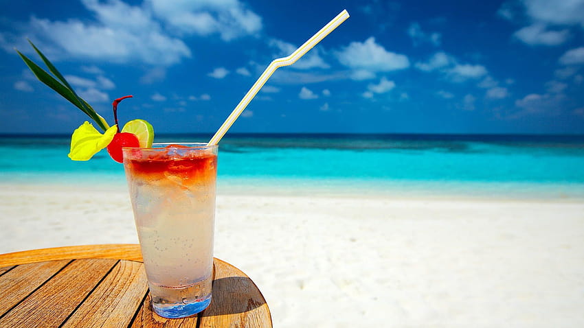 Tropical Cocktail, summer coctail HD wallpaper