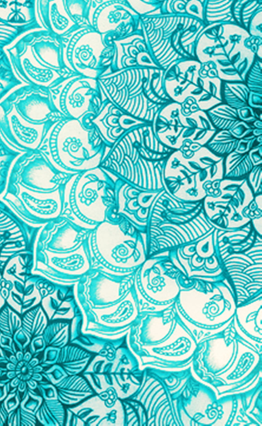 Robin Follmer di Love Turquoise, mandala wallpaper ponsel HD
