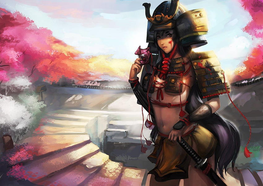 Live Samurai Girl Warrior Android IPhone Wallpaper   DesktopHut