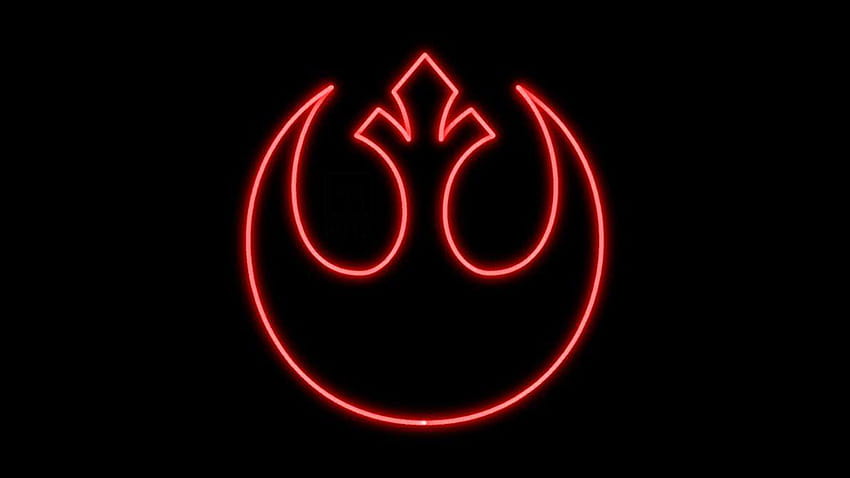 Star Wars: Rebel Alliance Neon Logo WP by MorganRLewis HD wallpaper