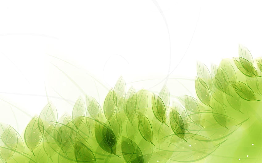 Zielone liście wzór tła dla programu PowerPoint, zielone tło dla ppt Tapeta HD