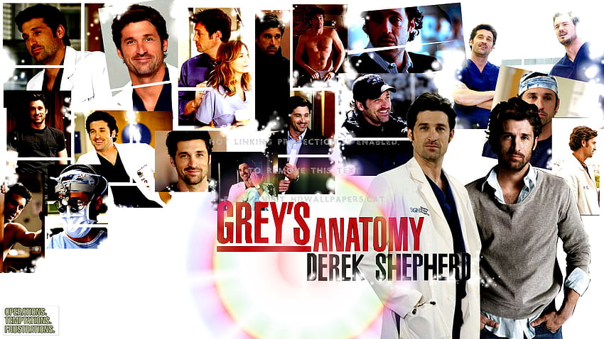 Derek Shepherd Greys Anatomy Patrick Dempsey papel de parede HD