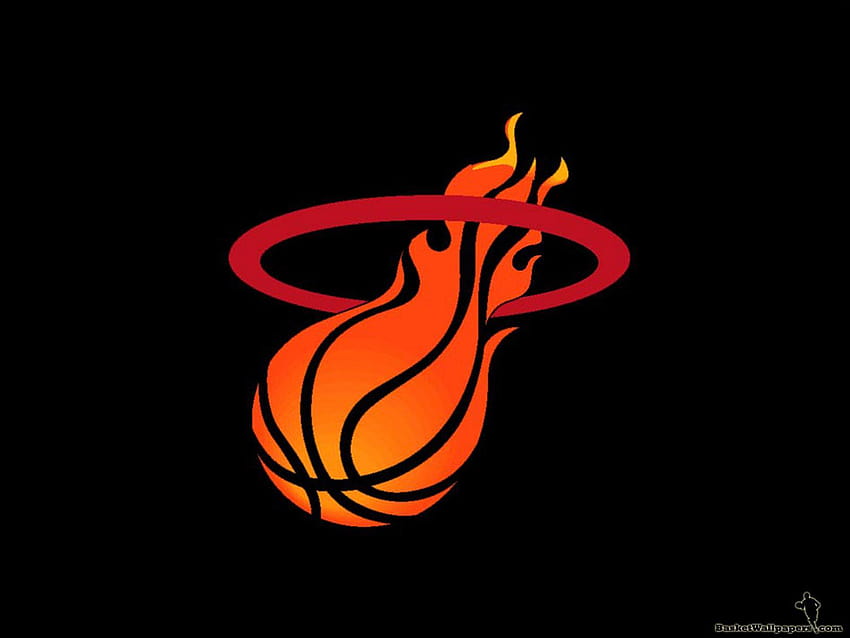 Logo Miami Heat, logo Miami Heat 3D Tapeta HD