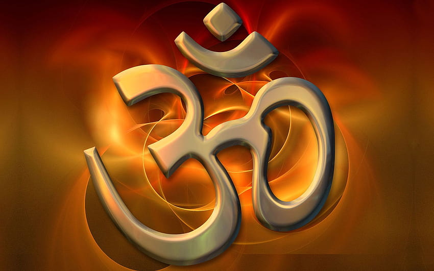 De Om Symbol Group, logotipo hindú fondo de pantalla