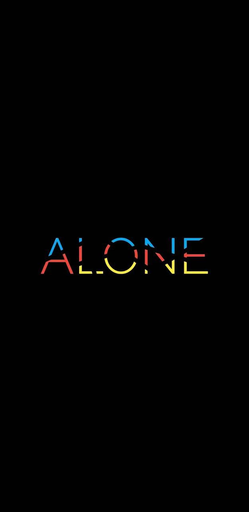 Alone by DoctorWHO82, alone text HD phone wallpaper