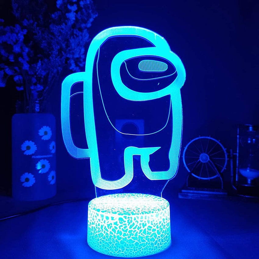 Amazon : 야간 조명 게임 테이블 램프 중 Ginkago 3D Illusion USB 전원 7색 어린이 선물용 터치 스위치가 있는 LED 조명 침실 장식: 정원 및 야외 HD 전화 배경 화면