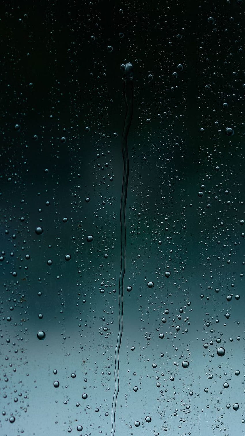 720x1280 Droplets, glass window, surface, android rain glass blue HD phone wallpaper