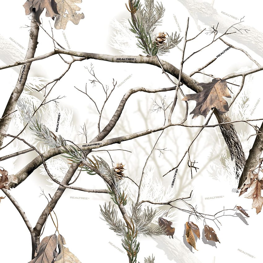 White Mossy Oak Camo, camuflagem de caça Papel de parede de celular HD
