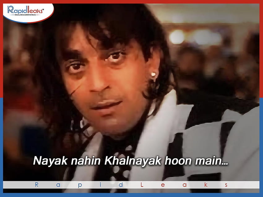 Sanjay Dutt dialoga en Khalnayak fondo de pantalla