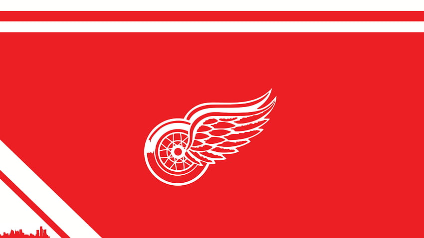 Sto realizzando uno ispirato alla maglia per ogni squadra, computer detroit red wings Sfondo HD