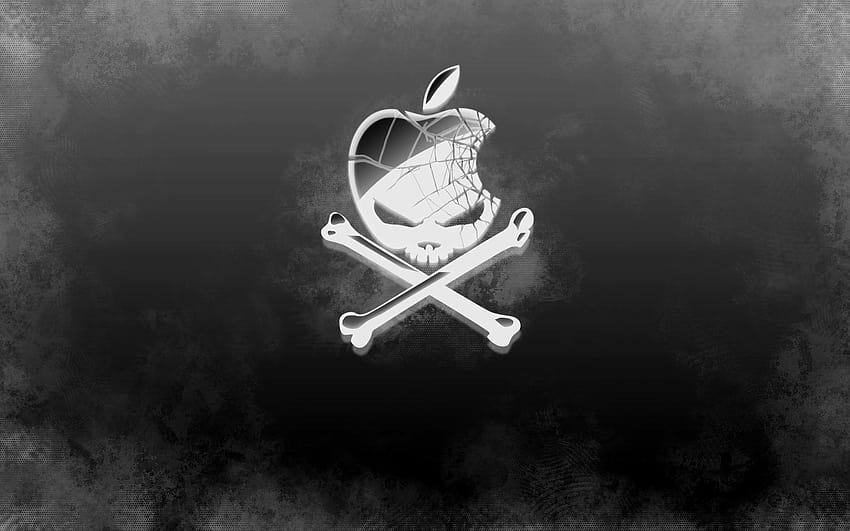 Apple Skull Logo HD wallpaper