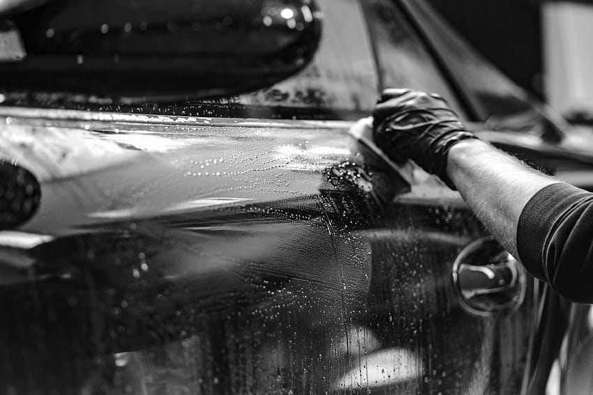 Car Wash Great Grey Scale Pf Person Cleaning Car Wallpaper HD