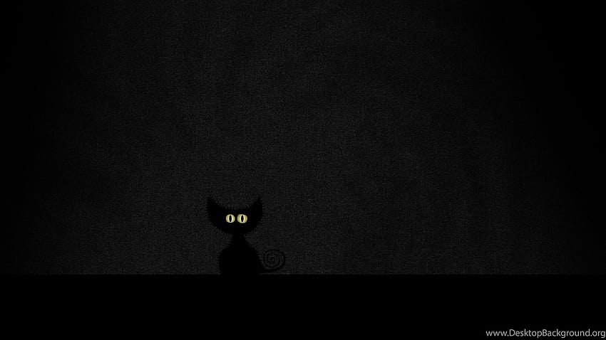 2560x1600 Eyes, Minimalism, Black, Cat, cute minimalist cat pc HD wallpaper