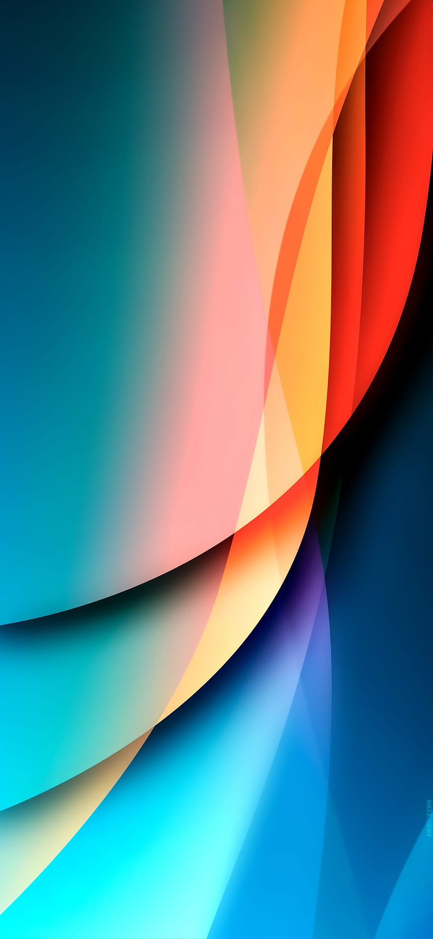 iOS 16 – – gradient wave by Hk3ToN HD phone wallpaper