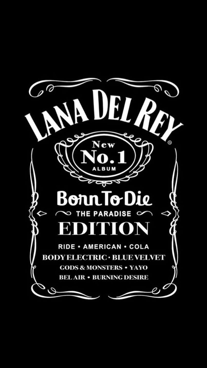 Lana Del Rey Whiskey เกิดมาเพื่อตาย วอลล์เปเปอร์โทรศัพท์ HD