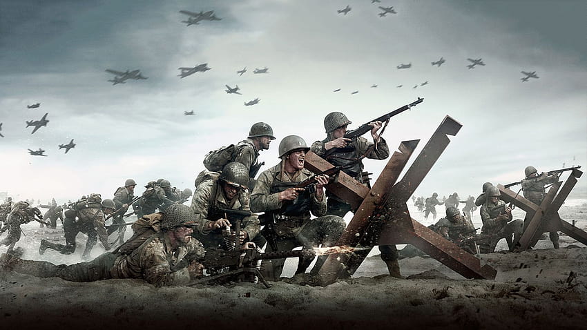 Call of Duty WWII – PlayStation, panggilan tugas ps4 Wallpaper HD