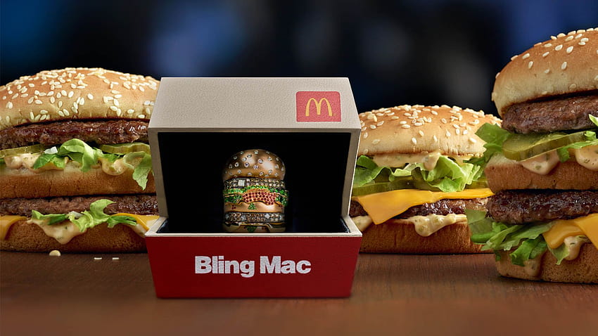 McDonald's offering diamond ring 'Bling Mac' ring, mcdonalds big mac HD wallpaper