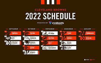 Schedule wallpaper for the Cleveland Browns Regular Season, 2018 Central  European Time. Made by Tobler Gergő #tgersdiy