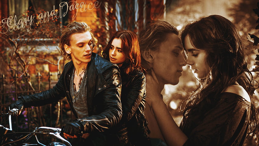Clary and Jace, mortal instruments HD wallpaper