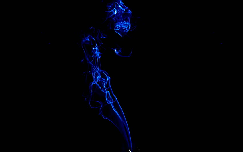 3840x2400 smoke, blue, dark, minimal, ultra, ultra minimal blue HD wallpaper