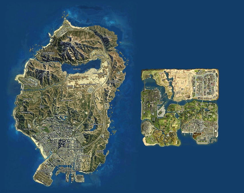 Mapa GTA V, mapa GTA 5 Tapeta HD