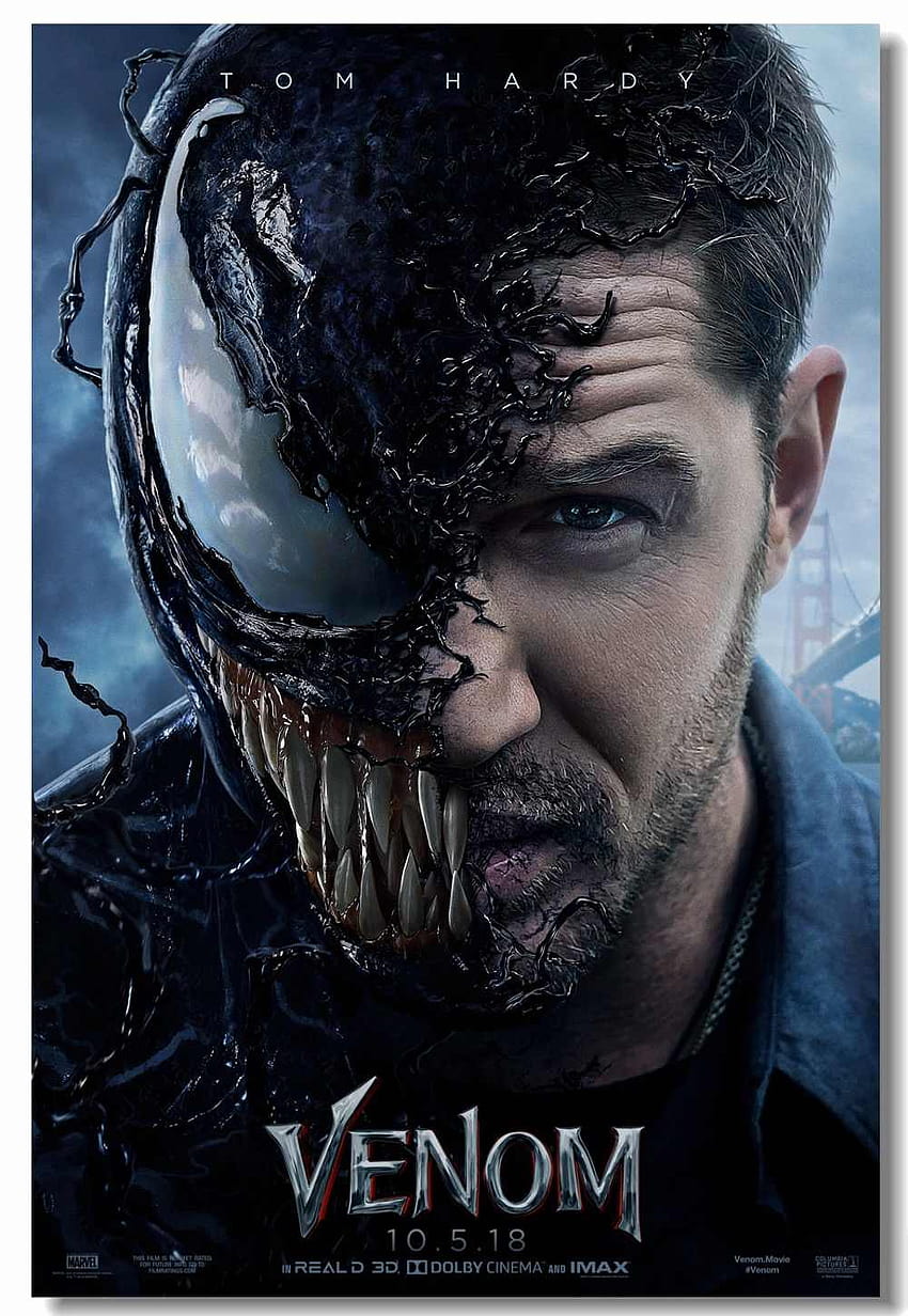 Özel Tuval Duvar Resmi Marvel Venom Posteri Venom, tom hardy venom iphone HD telefon duvar kağıdı