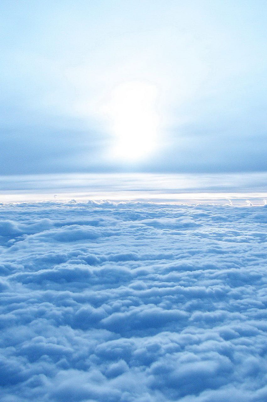 Sea of Clouds, bright sky HD phone wallpaper