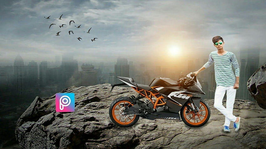 Picsart stylish editing backgrounds change,fogy city editing,ktm bike, ktm background  HD wallpaper | Pxfuel