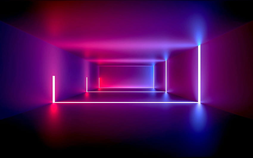дизайн, неон, абстрактно, светлина, фон, стая през 2020 г., неонова стая HD тапет