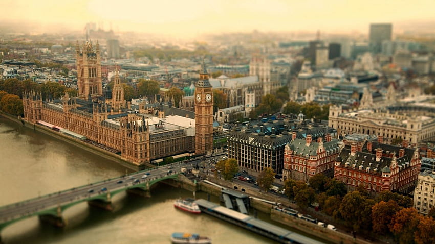 1600x900 londyn, uk, miasto, tower bridge panoramiczny 16:9 tła, panoramę Londynu Tapeta HD