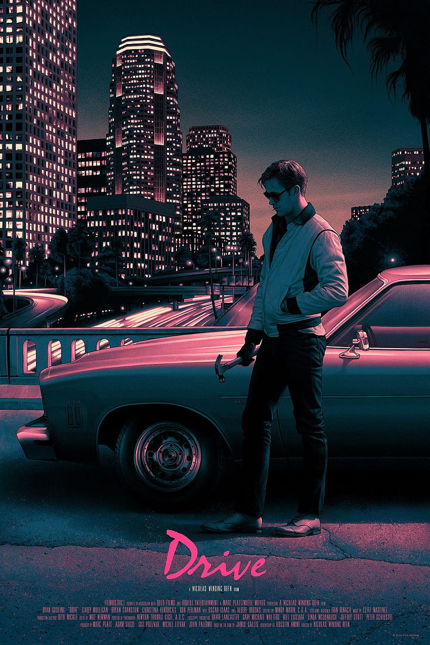 DRIVE von Rory Kurtz & THE AVIATOR von Jonathan Burton, hochauflösender Ryan Gosling Drive Movie HD-Handy-Hintergrundbild